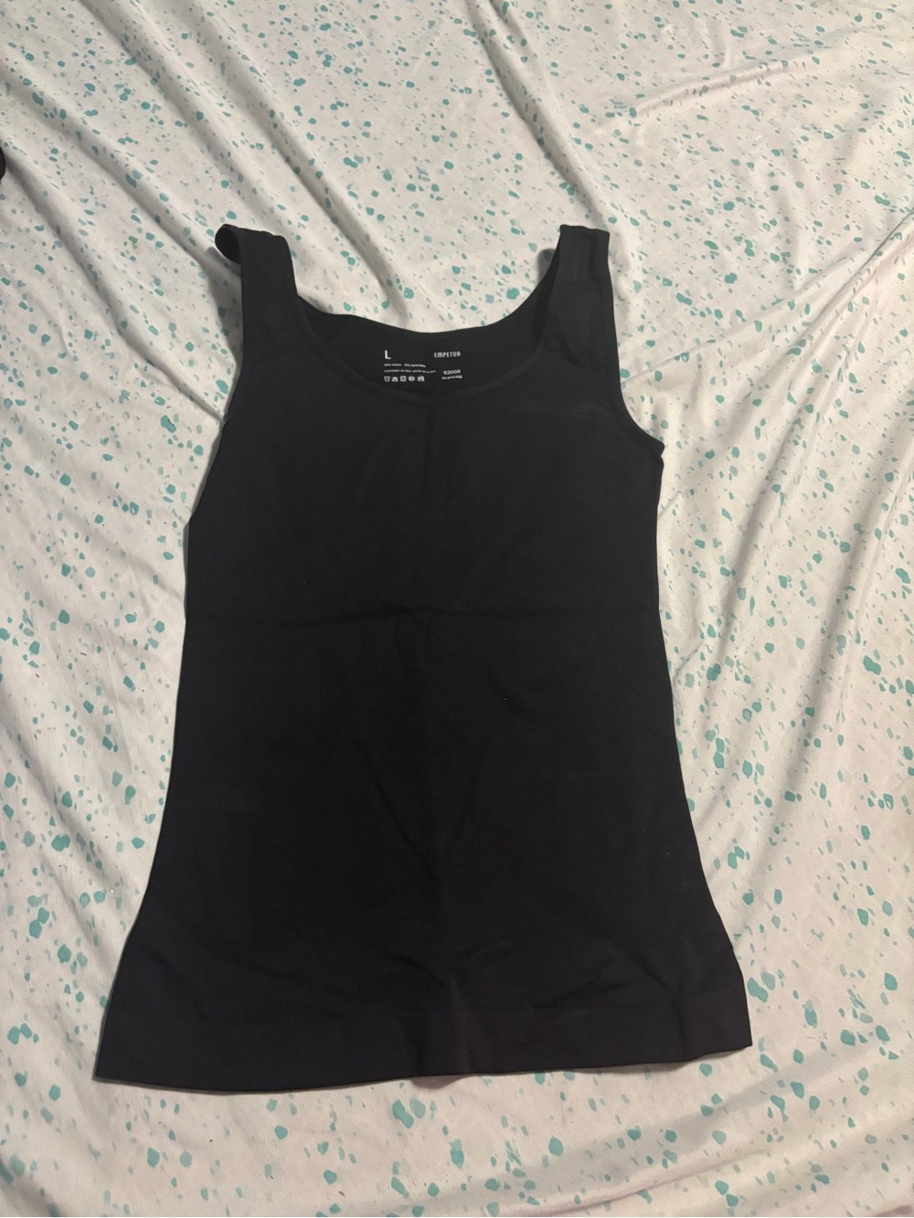 Classic Black Ribbed Tank Top - Women's new